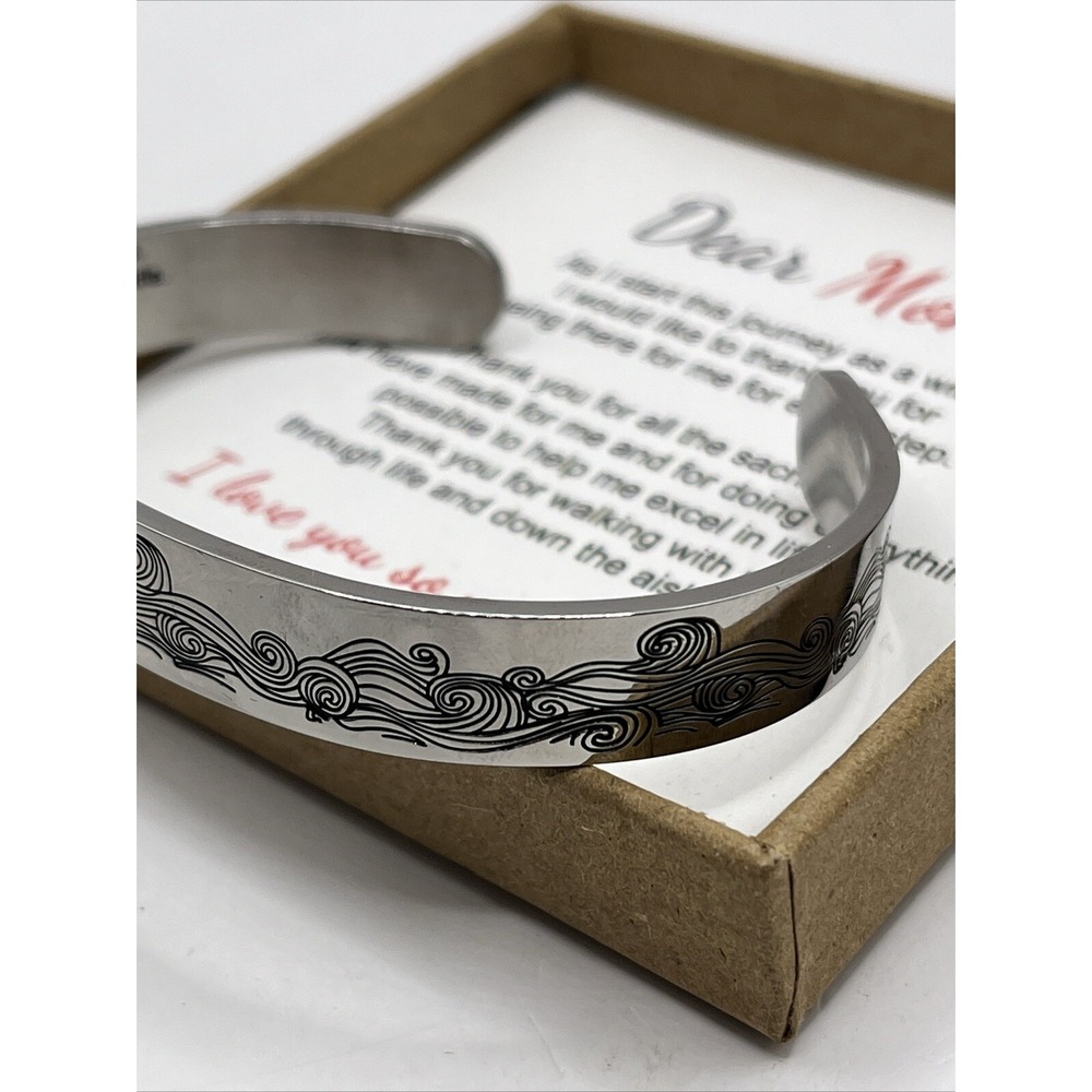 Joycuff‎ Bangle Bracelet Silver Mother of the Bride Thank You Gift - Picture 5 of 8
